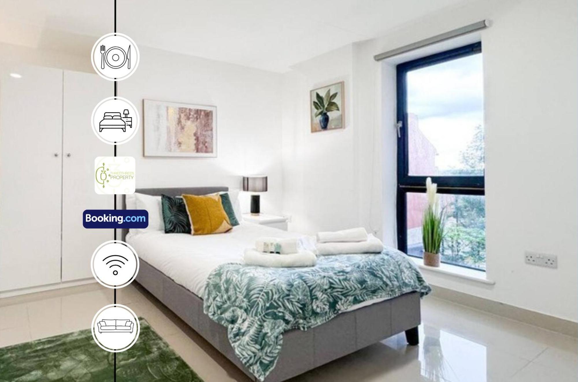 3 Bedroom Apt By Threethreethreesproperty Short Lets & Serviced Accommodation Leeds With Wi-Fi & Parking 外观 照片