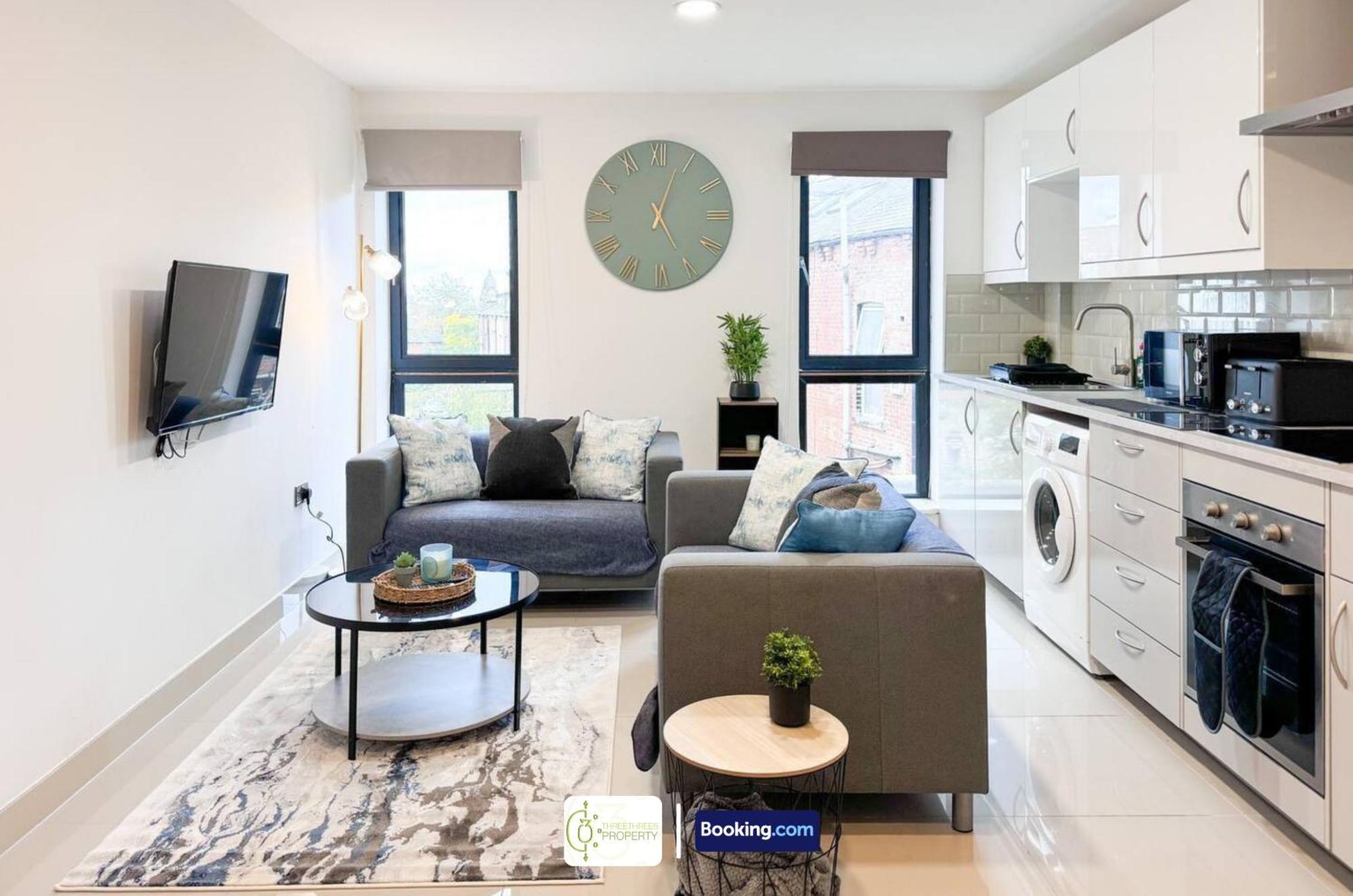3 Bedroom Apt By Threethreethreesproperty Short Lets & Serviced Accommodation Leeds With Wi-Fi & Parking 外观 照片